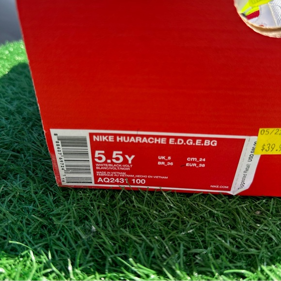 Nike Kids Red and White Athletic Shoes - Picture 5 of 12